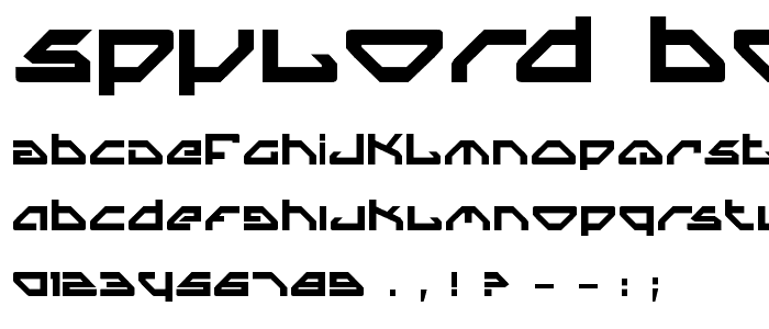 Spylord Bold font